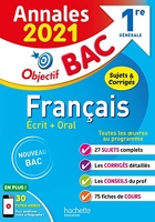 Annales Bac 2021 Français 1ères