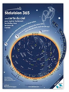 Stelvision 365 - Une Carte Du Ciel Pour Reperer Facilement Les Etoiles Tous Les Jours De L Annee - D Armagnac Bertrand
