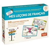 Mes leçons de français - 50 cartes mentales pour comprendre facilement la grammaire, l'orthographe et la conjugaison ! CM1-CM2-6e