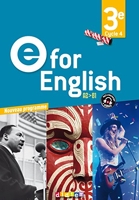 E for English 3e - Anglais Ed.2017 - Livre de l'élève