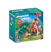Playmobil Action 9329 pas cher, Pilotes motocross avec support de jeu