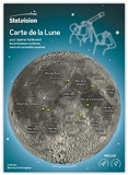 Carte de la Lune - Pour repérer facilement les principaux cratères, mers et curiosités lunaires