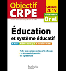 Objectif CRPE Éducation et système éducatif 2019