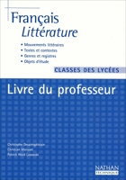 Francais Litterature Professeur Classes Des Lycees