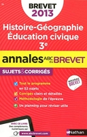 Annales brevet 2013 histoire/geographie/education civique corriges n28 - Edition 2013