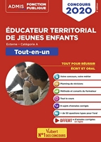 Concours Éducateur territorial de jeunes enfants - Tout-en-un - Catégorie A - Concours 2020 - Vuibert - 10/09/2019