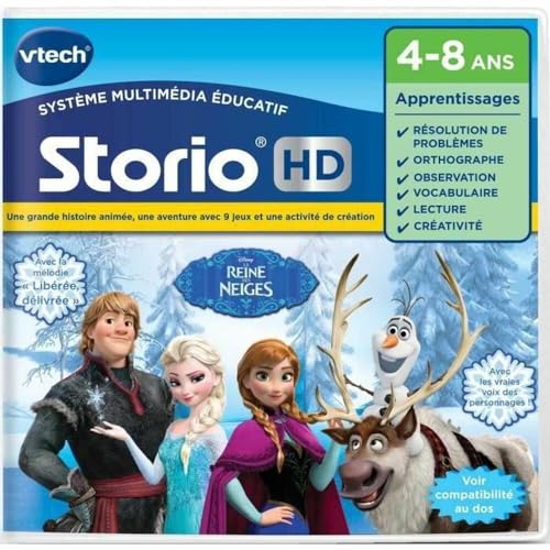 VTech - Storio Disney La Reine des Neiges, Cartouche de Jeu HD pour  Tablette les Prix d'Occasion ou Neuf