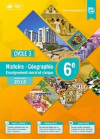 Histoire-géographie-emc 6e, édition 2016 - Manuel élève