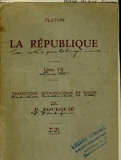 La Republique. Livre Vii - Les Editions De L'Ecole