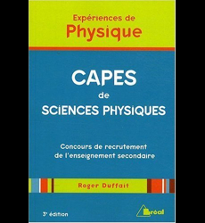  Expériences de physique - CAPES de sciences physiques
