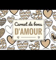 Carnet De Bons D'Amour - 20 coupons vierges en couleur à remplir