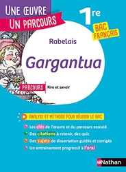 Rabelais, Gargantua - Gargantua de Rabelais - Réussir son BAC Français 1re 2022 - Parcours associé Rire et savoir - Voies générale et technologique - Une oeuvre, un parcours de Rabelais