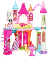 Barbie Mobilier Coffret maison 2 Etages et 4 pieces avec Accessoires et une  Poupee Incluse, Jouet pour Enfant, DVV48 Exclusivité sur