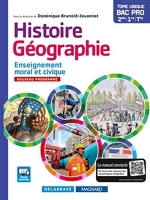 Histoire Géographie Enseignement moral et civique (EMC) 2de, 1re, Tle Bac Pro
