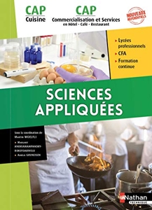 Sciences appliquées - CAP Cuisine et CAP Commercialisation et Services en HRC de Margaret Andriamampandry-Rakotoarivelo
