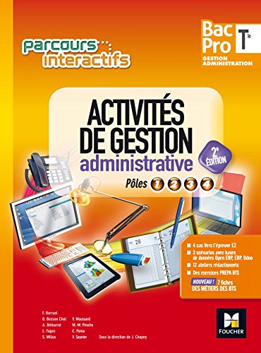 Parcours interactifs - Activités de gestion administrative Tle Bac Pro GA - Éd. 2017 - Manuel élève de Fabienne Barruol
