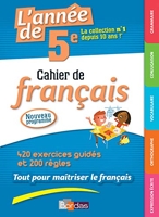 L'année de 5e - Cahier de français