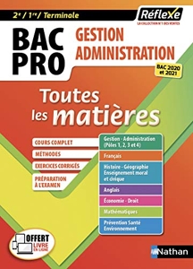 BAC PRO Gestion Administration (2ème/1ère/Terminale) Toutes les matières - Bac 2020 et 2021 - Tome 12 de Jean-Denis Astier