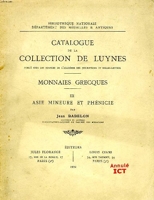 Catalogue de la collection de Luynes - Monnaies grecques