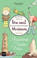 Coffret Premiers livres à lire seul - 3 histoires de Victor et Ada - niveau 3+ Pédagogie Montessori