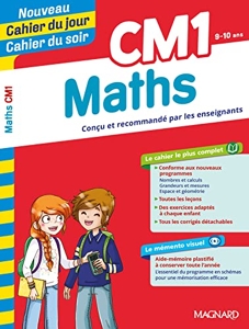 Cm1 Maths Cahier Du Jour Cahier Du Soir de Pierre Granier