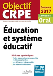 CRPE en fiches - Éducation et système éducatif - 2017 de Serge Herreman