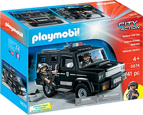 Playmobil - Hélicoptère et Policiers d'Élite - 9363 Coloré : :  Jeux et Jouets