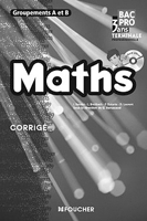 Mathématiques Groupements A et B Tle Bac Pro Corrigé
