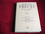 Freud - Oeuvres complètes, tome 15 - Presses Universitaires de France - PUF - 01/11/1996