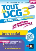Tout le DCG 3 Droit social - Droit social - Entrainement et révision - 2ème édition