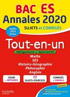 Annales Bac 2020 Tout-en-un Bac ES