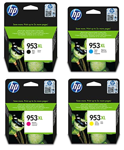 953XL Pack de 4 Cartouches d'encre Compatible Remplacement pour HP