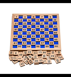 Natureich Montessori Mathématique 1-100 Nombres Tableau Puzzle Garçon et  les Prix d'Occasion ou Neuf