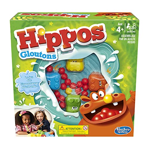 Hasbro Hippos Gloutons - Jeu de société pour Enfants - Jeu Rigolo
