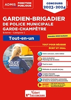 Concours Gardien-brigadier de police municipale et Garde-champêtre - Catégorie C - Tout-en-un - Concours externe 2023-2024