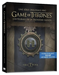 Game of Thrones (Le Trône de Fer) - Saison 3 - Edition limitée Steelbook - Blu-ray - HBO [SteelBook édition limitée - Blu-ray + Magnet Collector]