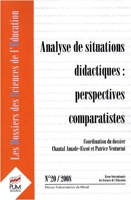 Analyse de situations didactiques - Perspectives comparatistes