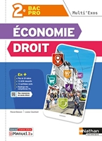 Economie Droit - 2ème Bac Pro (Multi'Exos) Livre + licence élève - 2022 - 2de Bac Pro Tertiaires
