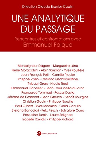 The Time for the Passage. About Emmanuel Falque: Sur Emmanuel Falque : E. Falque, <i>Triduum philosophique ; Parcours d’embûches</i>. A. Saudan, <i>Penser Dieu autrement</i>. C. Brunier-Coulin (dir.), <i>Une analytique du passage</i>