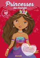 Coup de coeur créations - Princesses du monde - Kit avec stickers et crayons pour habiller et colorier les modèles - dès 4 ans