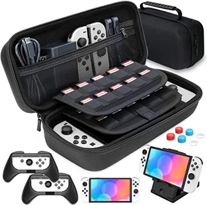 Switch Oled Case pour Nintendo Switch Oled Carry Case Pochette Accessoires