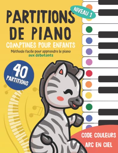 40 Partitions de piano - Comptines pour enfants: Méthode facile Fleur  Duval - les Prix d'Occasion ou Neuf