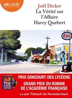 La Vérité sur l'affaire Harry Quebert - Livre audio 2 CD MP3 - Audiolib - 20/03/2013