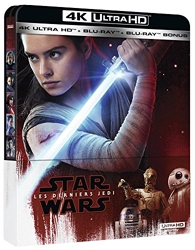 Star Wars - Les Derniers Jedi - Steelbook UHD 4K + Blu-ray 2D + Blu-ray Bonus [4K Ultra HD + Blu-ray + Blu-ray bonus - Édition boîtier SteelBook]