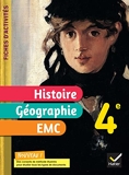 Fiches d'activités Histoire-Géographie-EMC 4e - Ed. 2022 - Cahier élève - Hatier - 27/04/2022