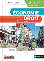 Economie Droit BAC PRO 2E/1re/Term (Multi'Exos) Livre + licence élève - 2019 - 2de/1re/Tle Bac Pro