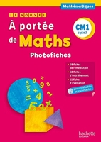 Le Nouvel A portée de maths CM1 - Photofiches + CD - Ed. 2015