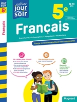 Français 5e - Cahier Jour Soir - Conçu et recommandé par les enseignants