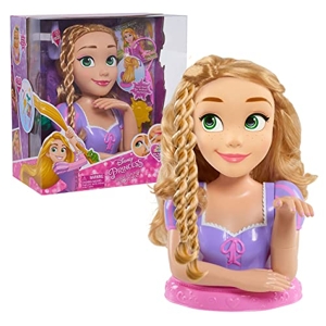 Disney Princesses - Raiponce, Tête à Coiffer et à Maquiller Deluxe