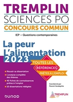 Tremplin Concours IEP Questions contemporaines 2023 - La Peur. L'alimentation (2023) - Dunod - 14/09/2022